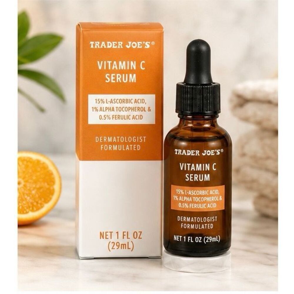 Trader Joe’s Vitamin C Serum 1oz Dermatologist Formulated New in Package